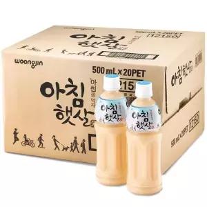 웅진 아침햇살 500ml x20PET 한박스