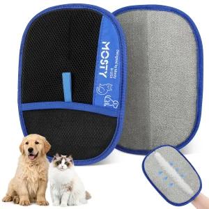 애완동물 털 제거 장갑 양면 정전기 재사용 가능한 고양이 및 개 가구 소파 카펫 카시트 퀵 클리닝 그루밍