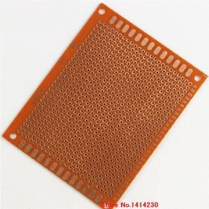 10Pcs Breadboard 7x9CM 2.54MM 구멍 격판 덮개 보편적 인 회로판 PCB 1.2MM 두꺼운