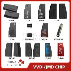1PCS VVDI JMD JYGC 자동차 키 트랜스폰더 칩 XT57B XT27A XT136 XT14D ID48 XT1M 35160DW 레드 46 48 킹