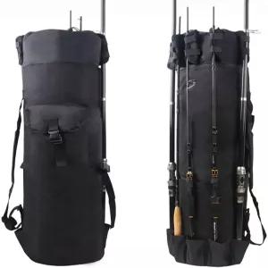 JSANMEI 낚싯대 운반선 폴백 막대 케이스 대형 보관 릴백 여행용 캐리어 정리함 남성용 릴 방수 어구 장비