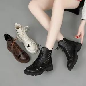 여성 펀칭 여름 얇은 워커 부츠 키높이 여름신발 샌들 여성패션