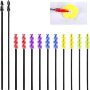 12개 벌새 모이통 청소 브러시 미니 나일론 튜브 세트 부품 병 새 모이통용 작은 컬러풀 클리너