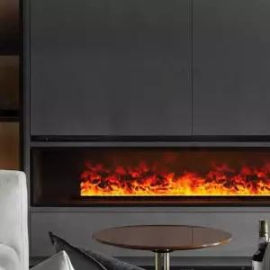 불멍 수증기 난로 펜션 무드등 벽장식 3D 별장 화목