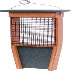 AmishToyBox.com 스위트 케이크 버드 피더 - 파일레이트 딱따구리 누태치 및 플리커(터프 그린 시더)를