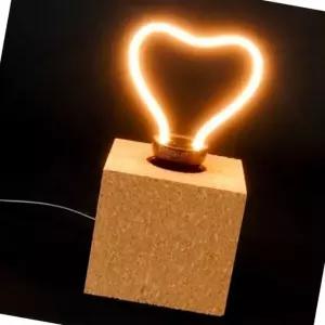하트 모양 조명 스탠드 침대 책상용 미니 인테리어 (WFJ4Y72)