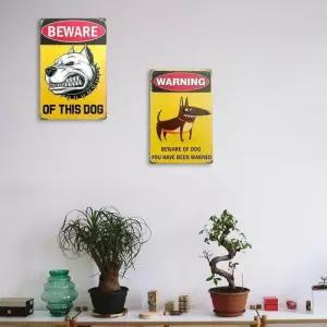 레트로 개조심 빈티지 철제 액자 인테리어 소품 브라운 도그