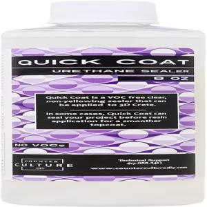 카운터 컬처 DIY 레진 아트용 클리어 퀵 코트 씰러 8온스 병 코팅 및 주조용 에폭시 용품 텀블러 열쇠고리