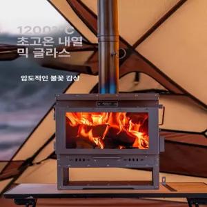 티타늄 화목난로 휴대용 불멍 우드 스토브 캠핑 장작