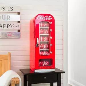 레트로 냉장고 음료수 미니냉장고 촬영 소품 장난감 자판기 10캔 소형 빈티지 장식품