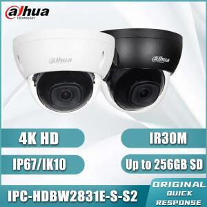 Dahua 4K Startlight 미니 네트워크 카메라 IR 30M 나이트 비전 야외 방수 IK10 돔 보안 모니터링 IPC-HDBW