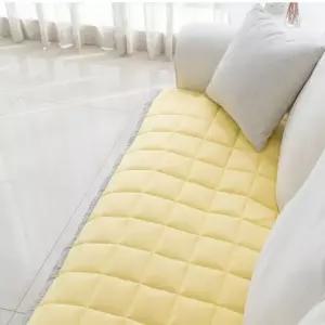 뉴크레용 냉감 쇼파패드 돌 85x200cm 옐로우 여름 소파 커버 덮개 (WFJ5QEC)