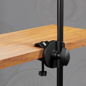 15mm 마이크 클립 홀더 데스크 마운트 액세서리 붐 암 스탠드 클램프 램 부품 삼각대