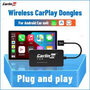 CarlinKit 무선 카플레이 동글 안드로이드 자동 라디오 AirPlay 음악 미러 화면 Autokit CCPW 설치 필요