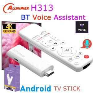 H96 Max H313 안드로이드 TV 스틱 올위너 쿼드 코어 4K HDR 와이파이6 음성 비서 RAM 2GB ROM 8GB 16GB 미
