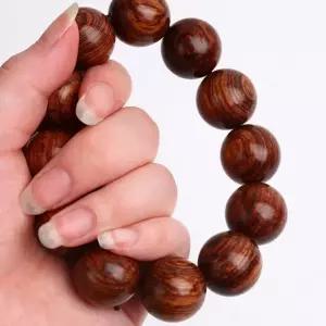 핸드메이드나무팔찌 고급스러운 백단향 수제품 팔찌 염주팔찌 (WFJ5LOZ)