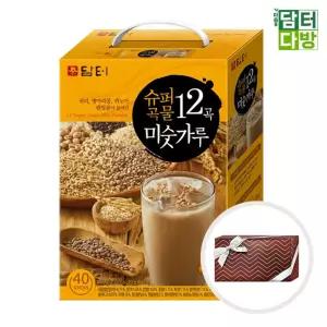 (수제선물포장) 담터 슈퍼곡물 12곡 미숫가루 40스틱/미숫가루 식사대용 영양미숫가루 후식미숫가루