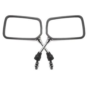 페어 바이크 오토바이 스퀘어 미러 스쿠터 바론 BMS 레트로 복고풍 엔틱 랜스 빈티지 후면보기 용 10mm M10