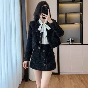 여자 정장세트 프렌치 세트 추동 코트 스커트 투피스 원픽4