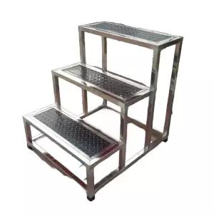 안전 3단 스테인레스 계단 디딤대 발판 철재 사다리