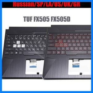 Rus 미국 스페인어 라틴 영국 GR 키보드 ASUS TUF FX505 FX505D FX505DY FX505DD FX505DT 백라이트가있는