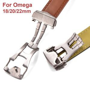 [호환품]오메가 호환 18mm 20mm 버터플라이 디플로이먼트 클래스프 스테인리스 스틸 메탈 폴딩 버클 시마스