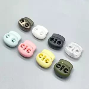 가방 신발 끈 의류 돼지코 (블랙 클리어) 화이트 조절기 스토퍼