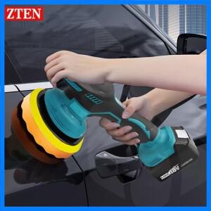 무선 자동차 폴리 셔 8 기어 디지털 디스플레이 전기 폴리 셔 자동 자동차 왁싱 연마 기계 Makit 18V 배터