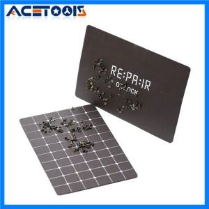 2UUL 수리 OCLOCK ST99 검정색 자기 나사 패드 15598mm 휴대 전화 수리 나사 조직 보관 매트 도구 컨테이너