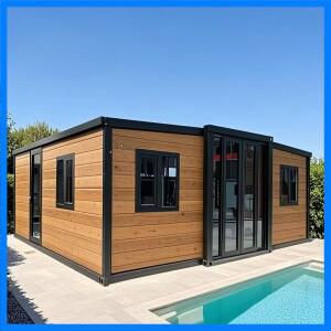 조립식 주택 컨테이너 하우스 모듈형 40피트 빌라 (욕실 2개 포함) 현대식 디자인 방수 단열 시스템