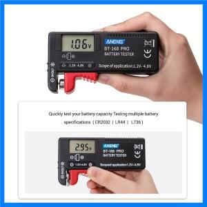 BT-168 PRO 디지털 배터리 용량 테스터 18650 14500 Lithum 9V 3.7V 1.5V 셀 C D 배터리 테스터 전기 도구