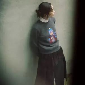 [백화점 정품] 빈폴 레이디스 홀리데이 원포인트 풀오버 그레이 BF5Y51C013