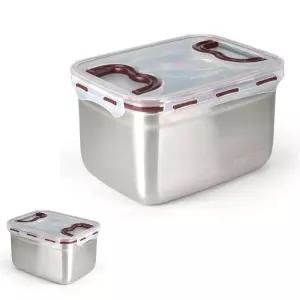 유바라 김장통 보관 5호 스텐 세트 반찬통 찬기 김치통밀폐용기 9L