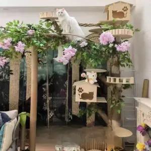 나무모양캣타워 고양이카페 캣폴 대형 캣타워 놀이터 둥지