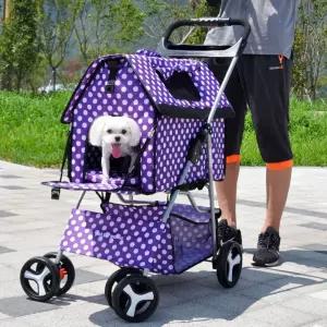 2단개모차 레인커버 소형 강아지유모차 웨건
