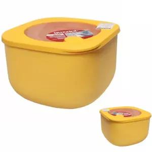 마리빙 냉장고 김치통 구찌니 노랑 밀폐용기 보관통 반찬통 1550ml