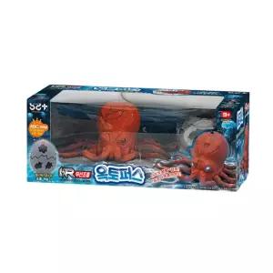 실감나는 무선조종 4방향 문어 RC로봇 선물용 작동완구 동물인형