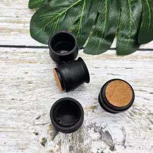 의자발 소음방지 실리콘 의자발캡 원형 소형 블랙 4p (WFJPVAJ)