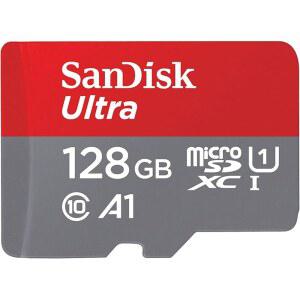 [미국배송] [구 버전] 어댑터가 포함된 SANDISK 128GB 울트라 마이크로SDXC UHS-I 메모리 카드 - 120MB/S C10 U1 풀 HD A1 마이크로 SD SDSQUA4-128G-GN6MA