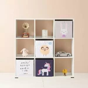 책장선반 원룸책장 거실서재 3단 9칸 심플 LY520