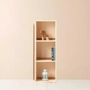 거실서재 책장수납함 낮은책꽂이 3단 3칸 삼나무 LY544