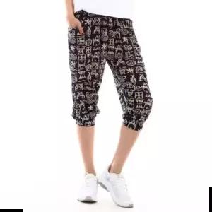 아이스바지 여자 여름철 시원한 쿨 아이스 고대문자 7부바지