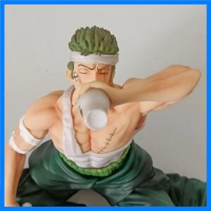 원피스 와노쿠니 밴디지 조로 음주하는 검객 앉은 자세 피규어 모델 박스 포장 수집가용 애니메이션 스태츄