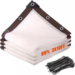 RorincoGi 90 펜스 프라이버시 스크린 야외 3x10피트 그늘막 발코니 파티오를 덮는 장식 마당용 고밀도