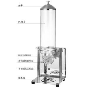 시 보관함 디스펜서 오트밀 자동 단일 진공쌀통 셀프바 건조 씨 월넛색