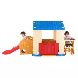 아이 비밀공간 하우스 책상 미끄럼틀 블루 집콕놀이 키즈카페 조카선물 아기집 유아집