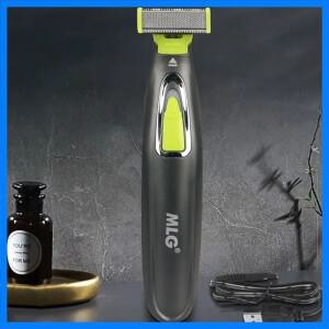 MLG USB 충전식 방수 세척 가능 충전식 전기 면도기 수염 면도기 바디 트리머 남성 면도기 머리카락