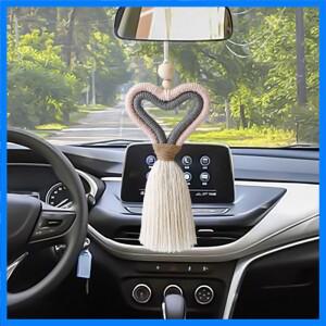 자동차 백미러 펜던트 걸이식 키체인 액세서리 여성 선물 수제 장식 가방 펜던트 자동차 장식 액세서리