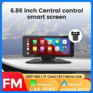 10.26인치 6.86인치 차량용 모니터 무선 카플레이 안드로이드 오토 스크린 WIFI 멀티미디어 플레이어 후방