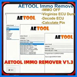 2025 AETOOL v1.3 ECU 디코딩 이모빌라이저 EEPROM 비활성화 AETOOL IMMO 리무버 V1.3 ECU 덤프 디코딩 ECU